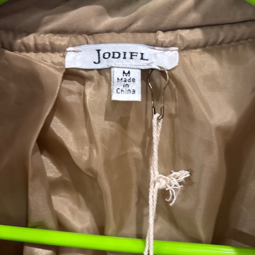 JODIFL Men's Quilted Light Brown Puffer Jacket - Picture 3 of 3